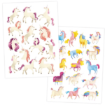 Hevoset ja yksisarviset - 6 arkkia, 100 lasten tatuointia - Papierdrachen - Image 7