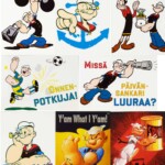 Kippari-Kalle postikortit 8 erilaista