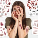 Haavat ja hämähäkit - 6 arkkia, 100 lasten tatuointia - Papierdrachen